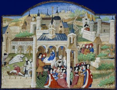 La grande peste noire du Moyen Âge